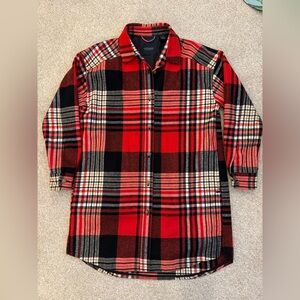 Scotch & Soda Red and Black Plaid Jacket women’s size SMALL